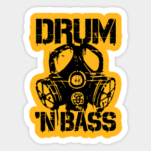 Drum N Bass Gasmask Sticker